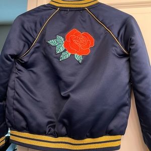 Girls Disney Princess Belle Bomber Jacket size M